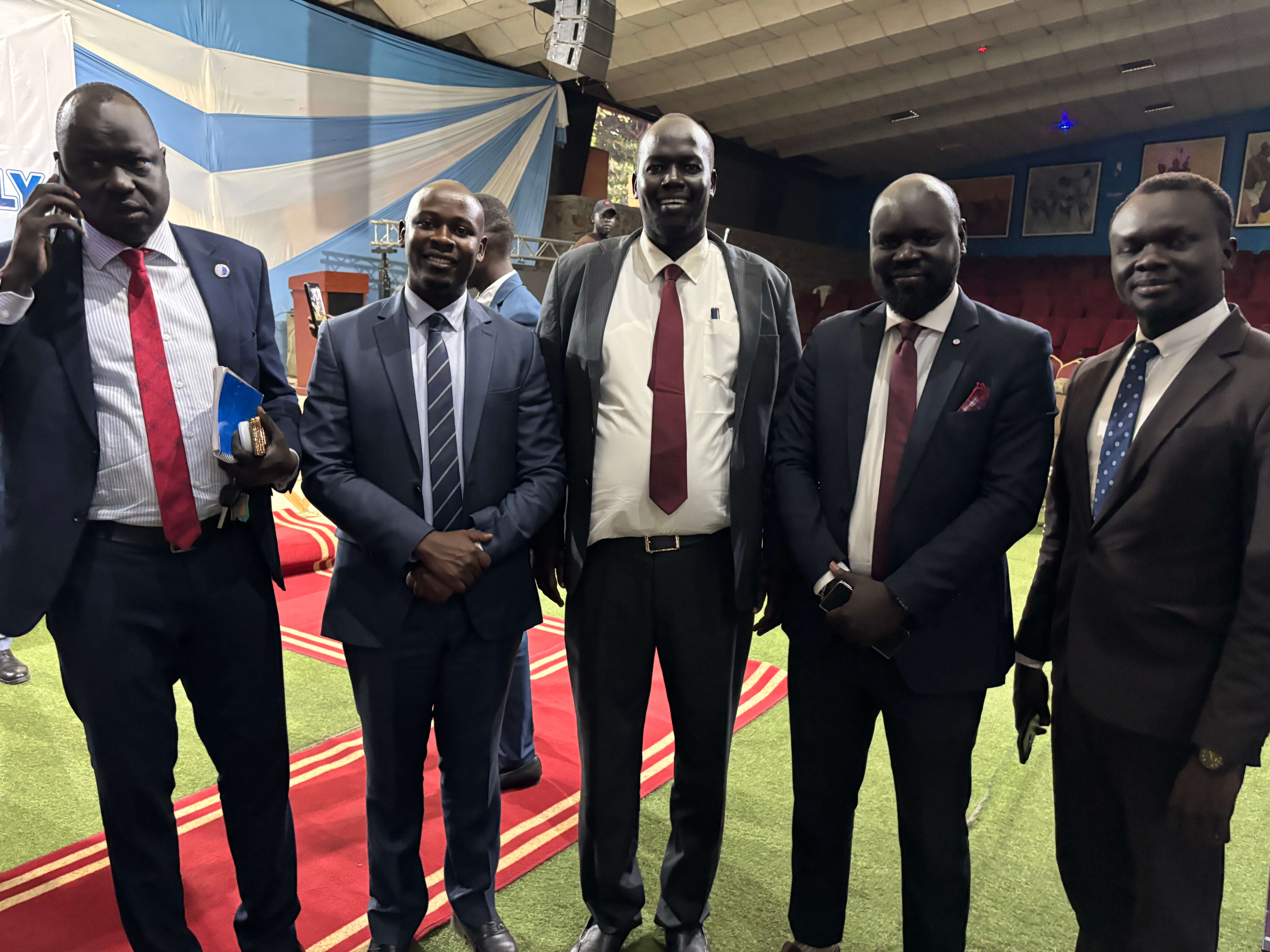 Group photo with the President of the South Sudan Bar Association.